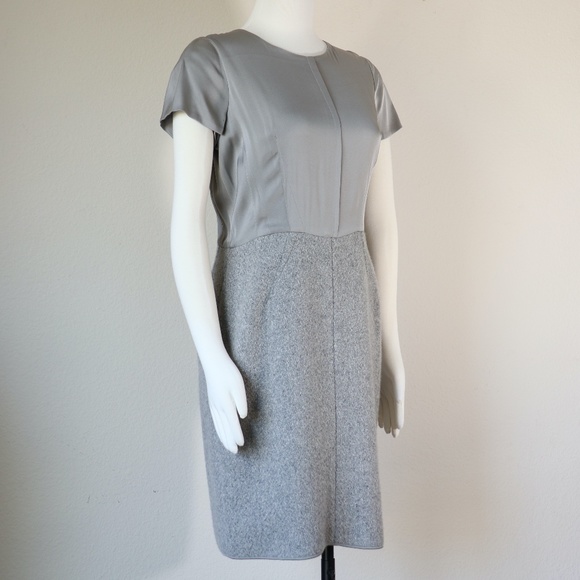 Narciso Rodriguez 2-tone grey short sleeve dress - Picture 6 of 9
